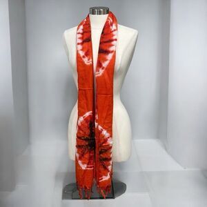 Indian Wear Women’s Tie-Dye Scarf in Orange Multi